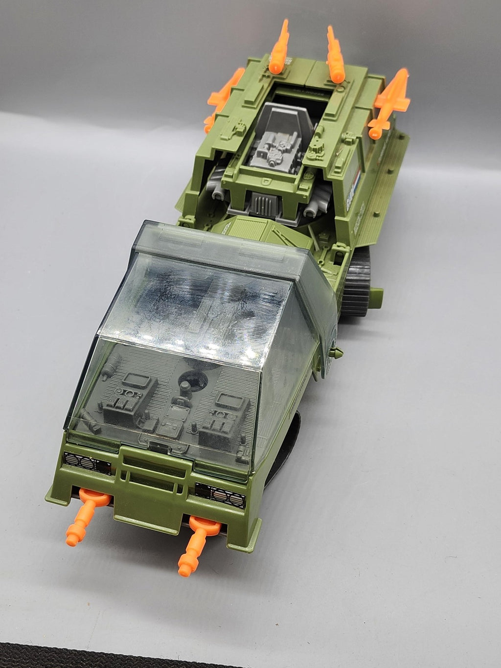 Vintage G.I. Joe HAVOC Vehicle Playset Hasbro Green Plastic Toy Vehicle Loose