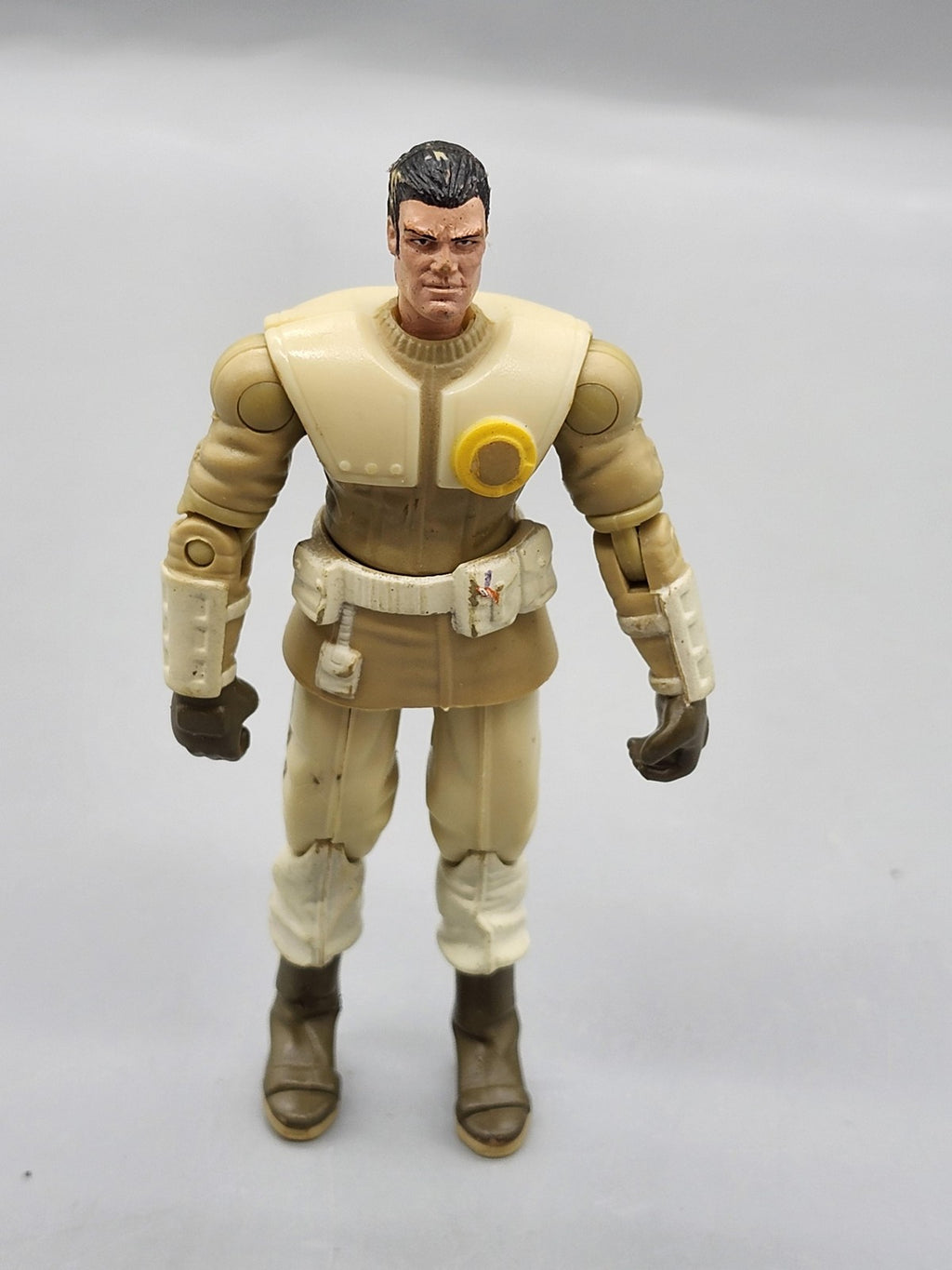 Vintage G.I. Joe Soldier Action Figure Hasbro 1:18 Beige Plastic Toy Loose
