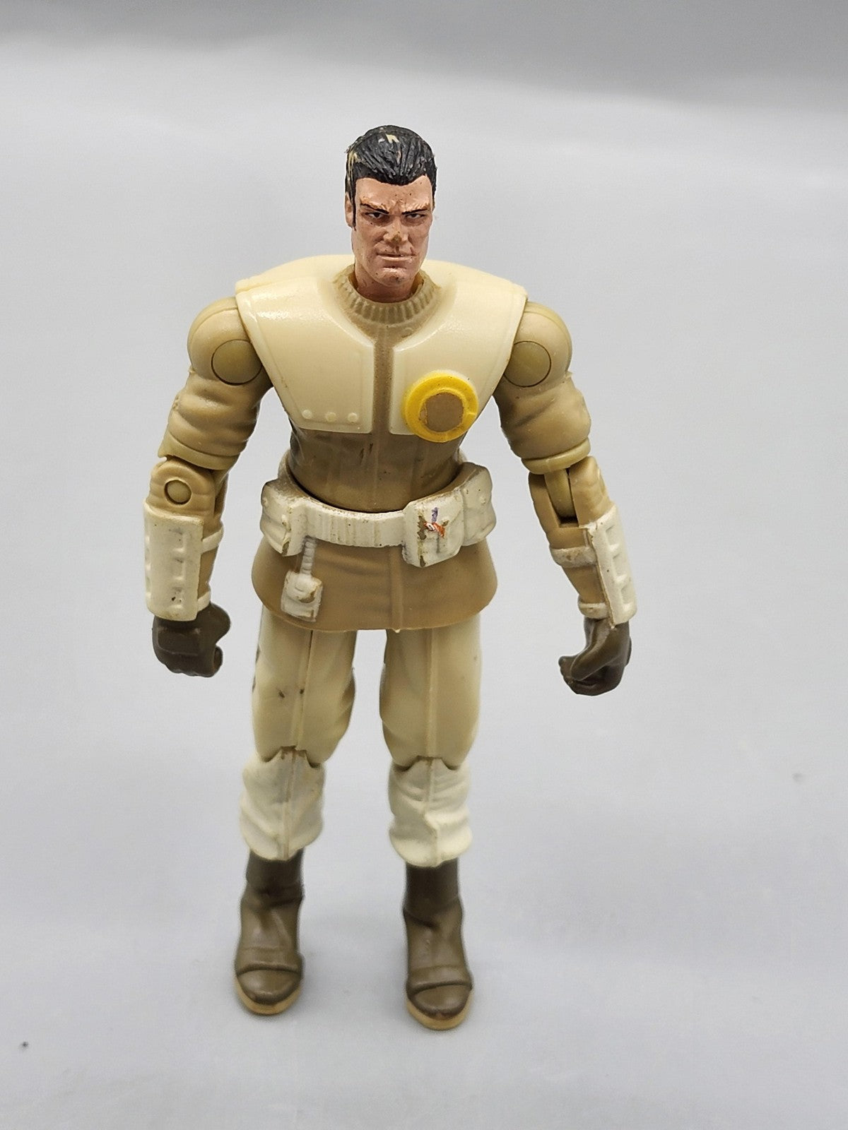 Vintage G.I. Joe Soldier Action Figure Hasbro 1:18 Beige Plastic Toy Loose