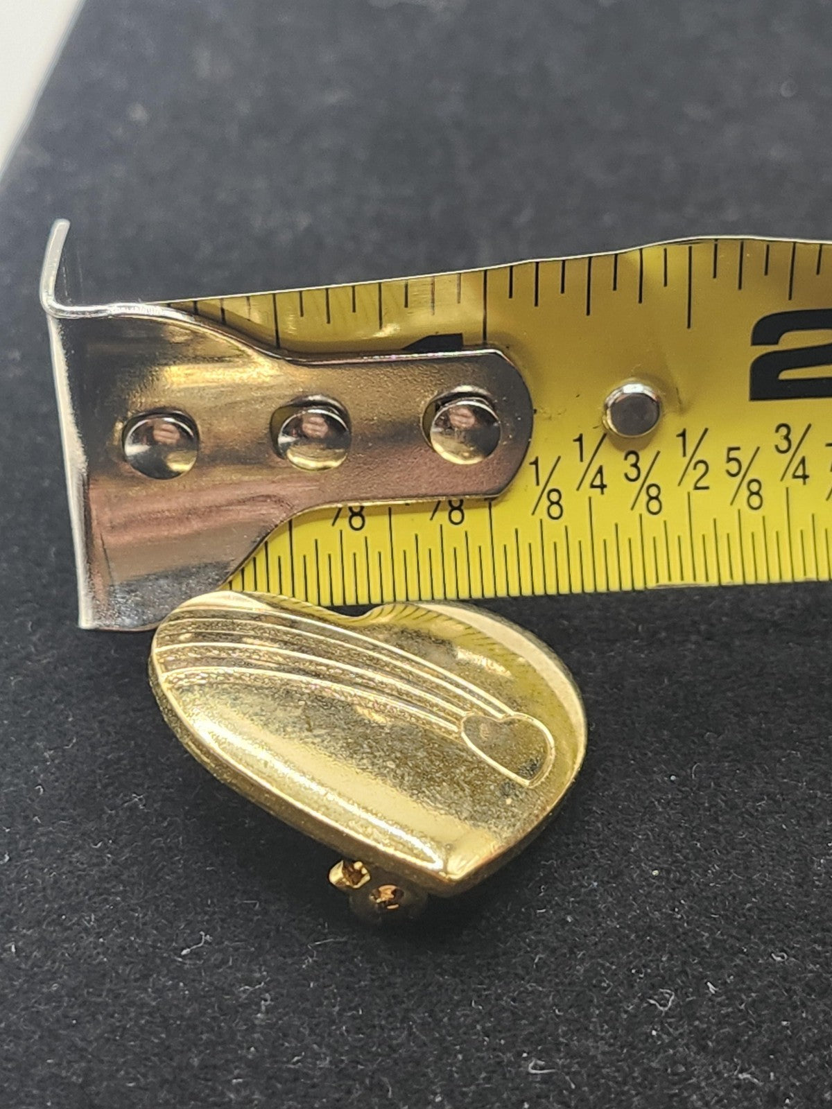 Vintage Variety Club Heart Pin Gold Tone Rainbow Love Lapel Jewelry 1.5in
