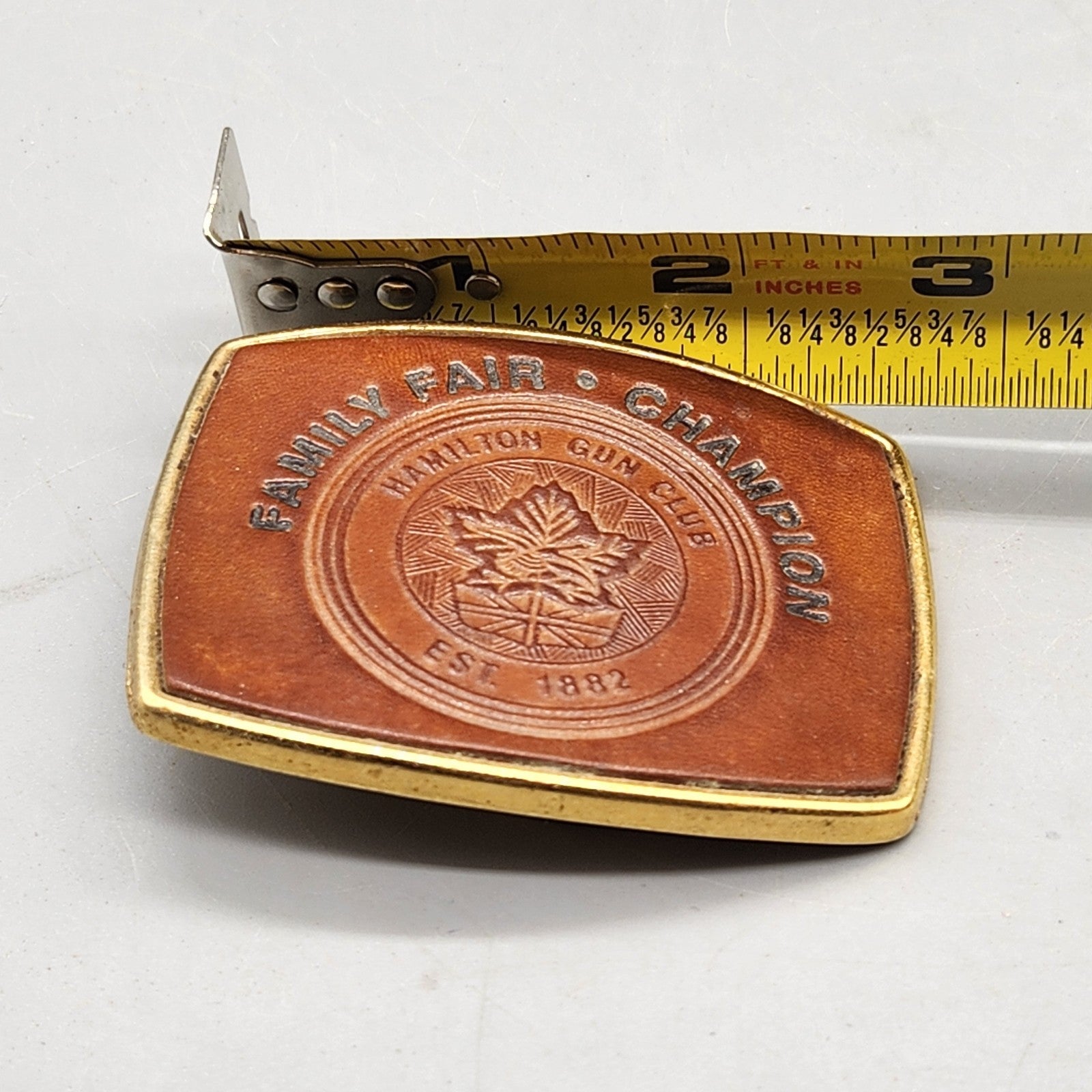 Vintage Belt Buckle – Hamilton Gun Club (Family Fair Champion)