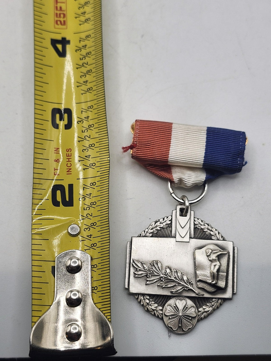 Vintage Polish American Athletic Games Medal 1950 Erie PA Sports Award USA 50s