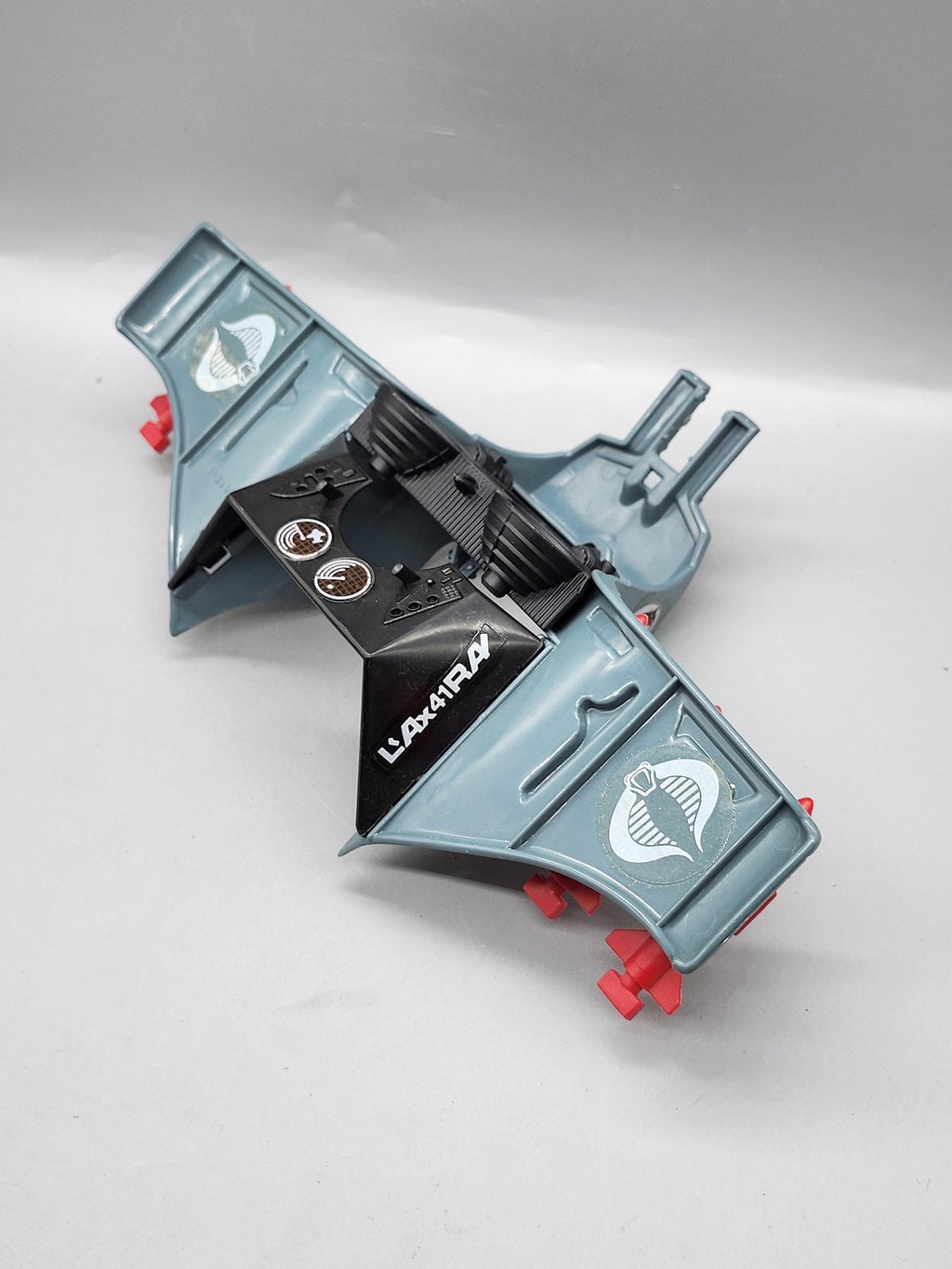 Vintage G.I. Joe Cobra Commander Glider Playset Part Hasbro Gray Toy Loose