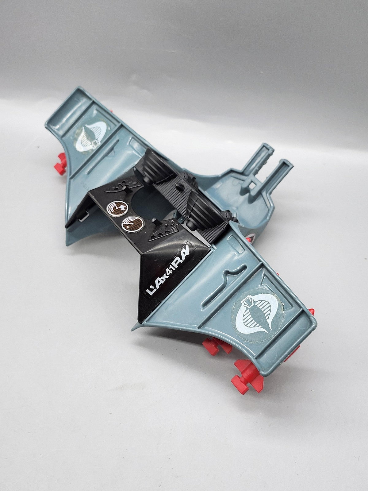 Vintage G.I. Joe Cobra Commander Glider Playset Part Hasbro Gray Toy Loose