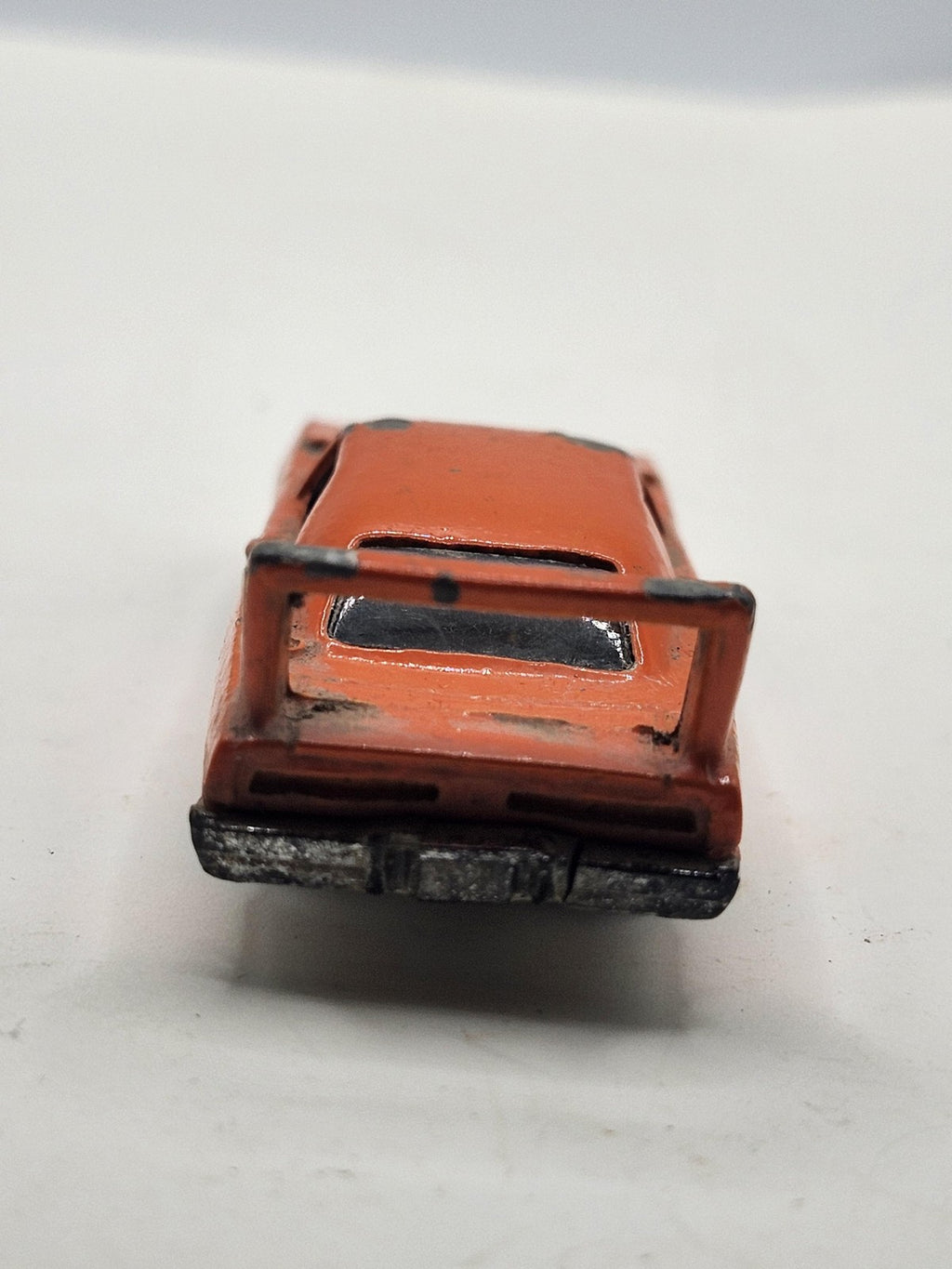 Vintage Hot Wheels Winged Race Car 1:64 Diecast Toy Car Small Orange Loose Zamak