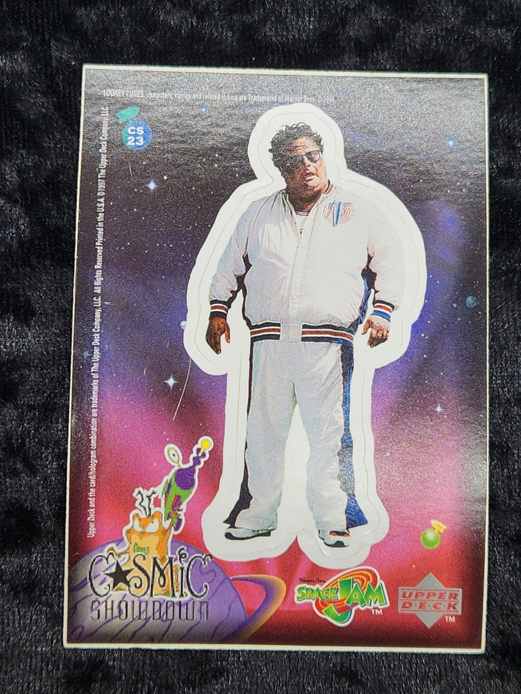 1997 Upper Deck Space Jam Cosmic Showdown CS23 Pound Die-Cut Sticker Card Rare
