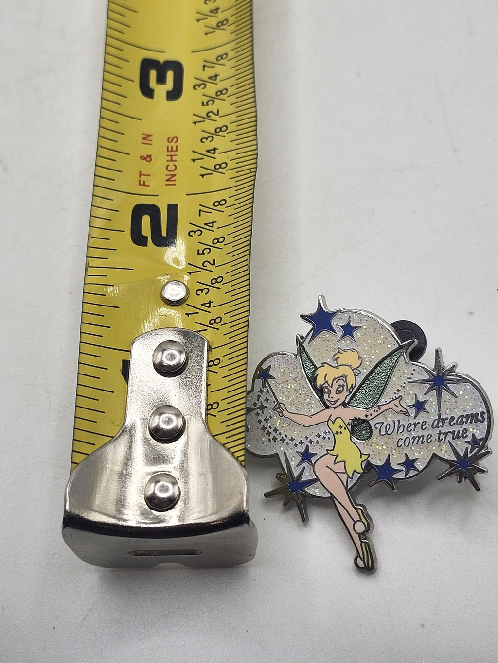 Disney Tinker Bell Where Dreams Come True Exclusive Pixie Dust Glitter Pin Blue