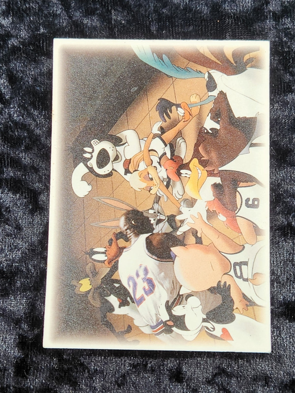 1997 Upper Deck Space Jam Cosmic Showdown CS23 Pound Die-Cut Sticker Card Rare