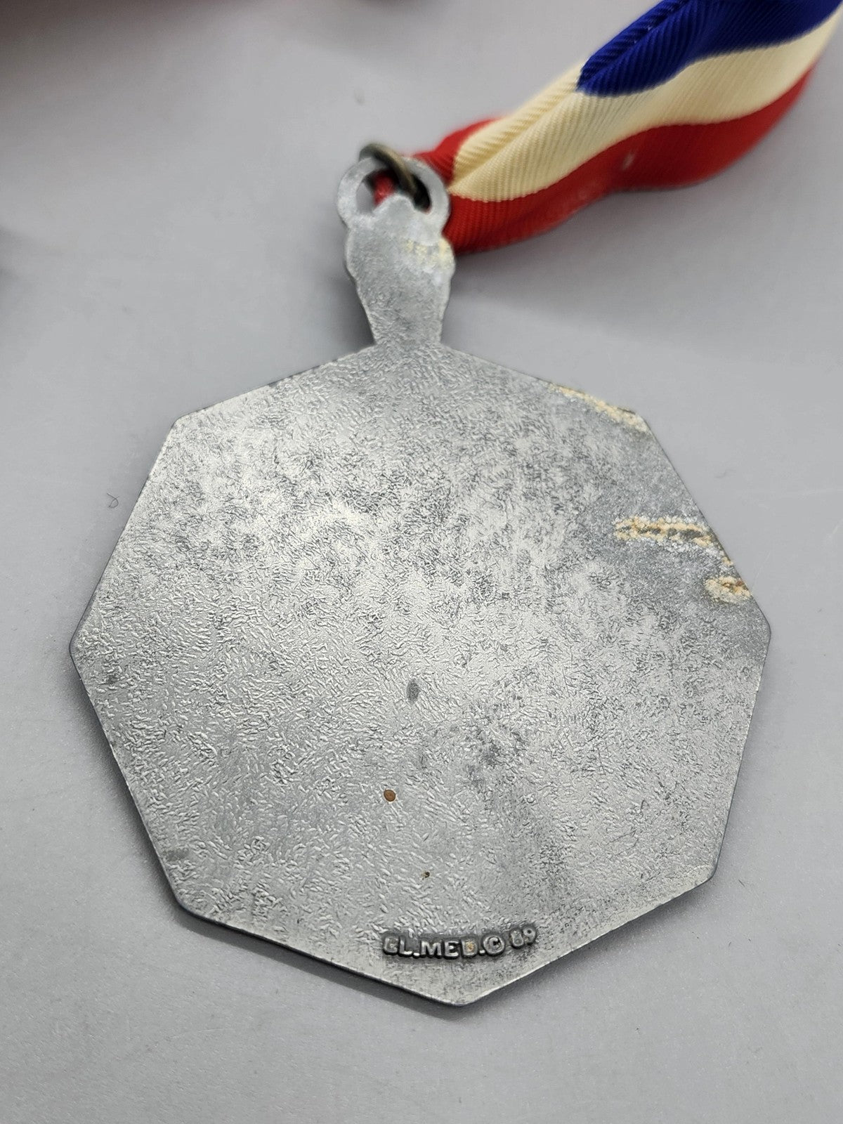 Vintage 1969 Optimist International Medal Red White Blue Ribbon Award Pendant