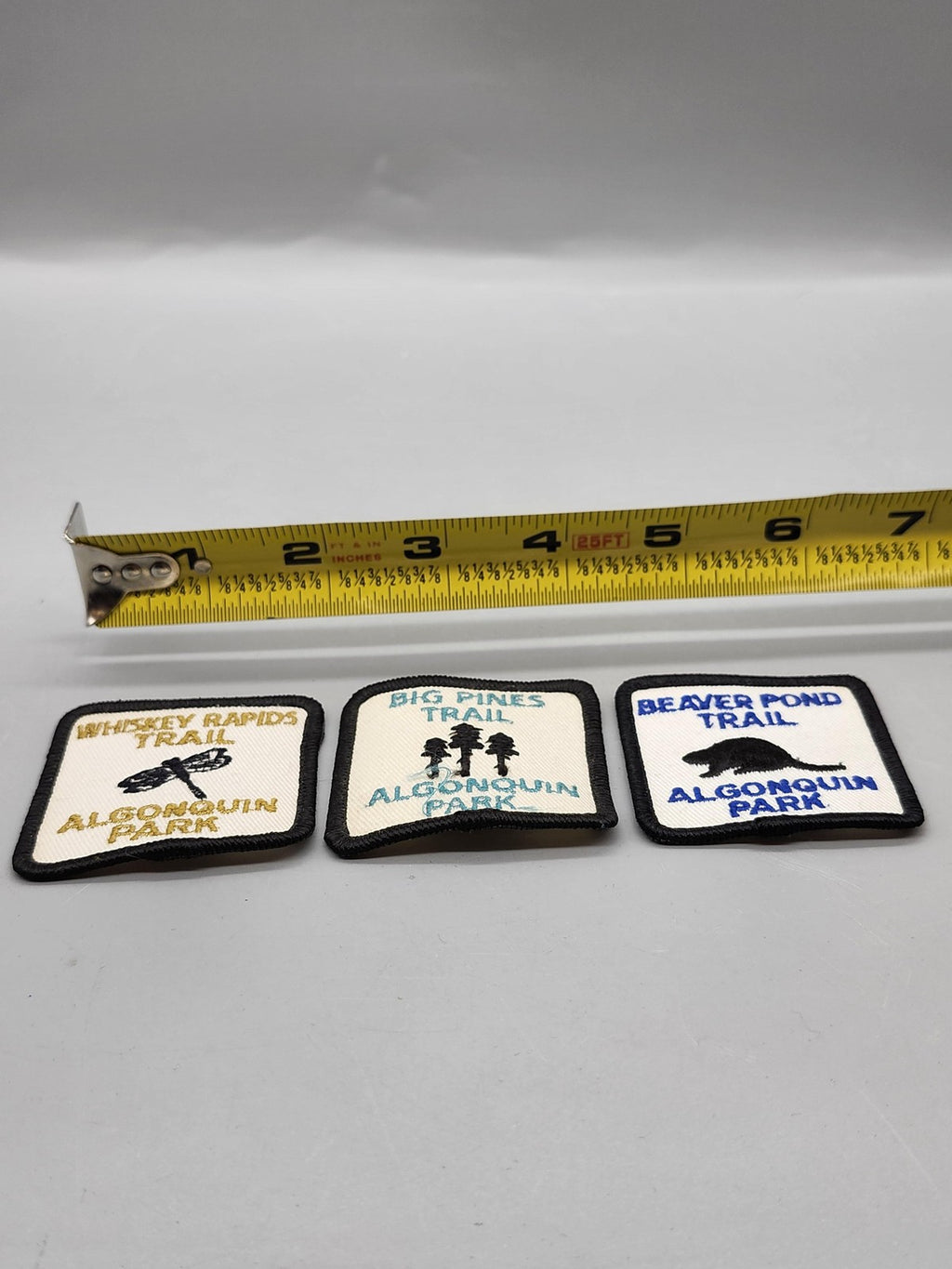 Algonquin Park Trail Patches Lot 3 Sew On Canada Multicolor Hiking Souvenir