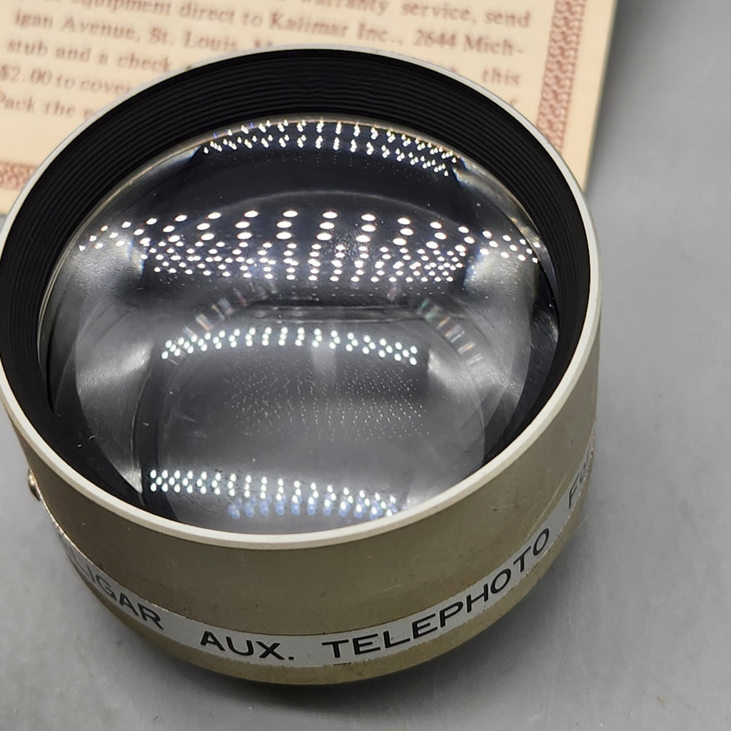Vintage Kaligar Auxiliary Lens Set Wide Angle & Telephoto w/ Original Case 