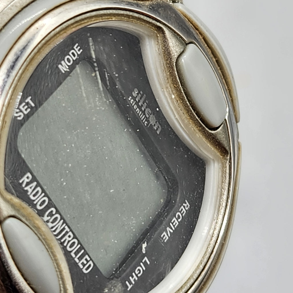 Silicon Scientific Radio Controlled Digital Watch Stainless Untested Parts...