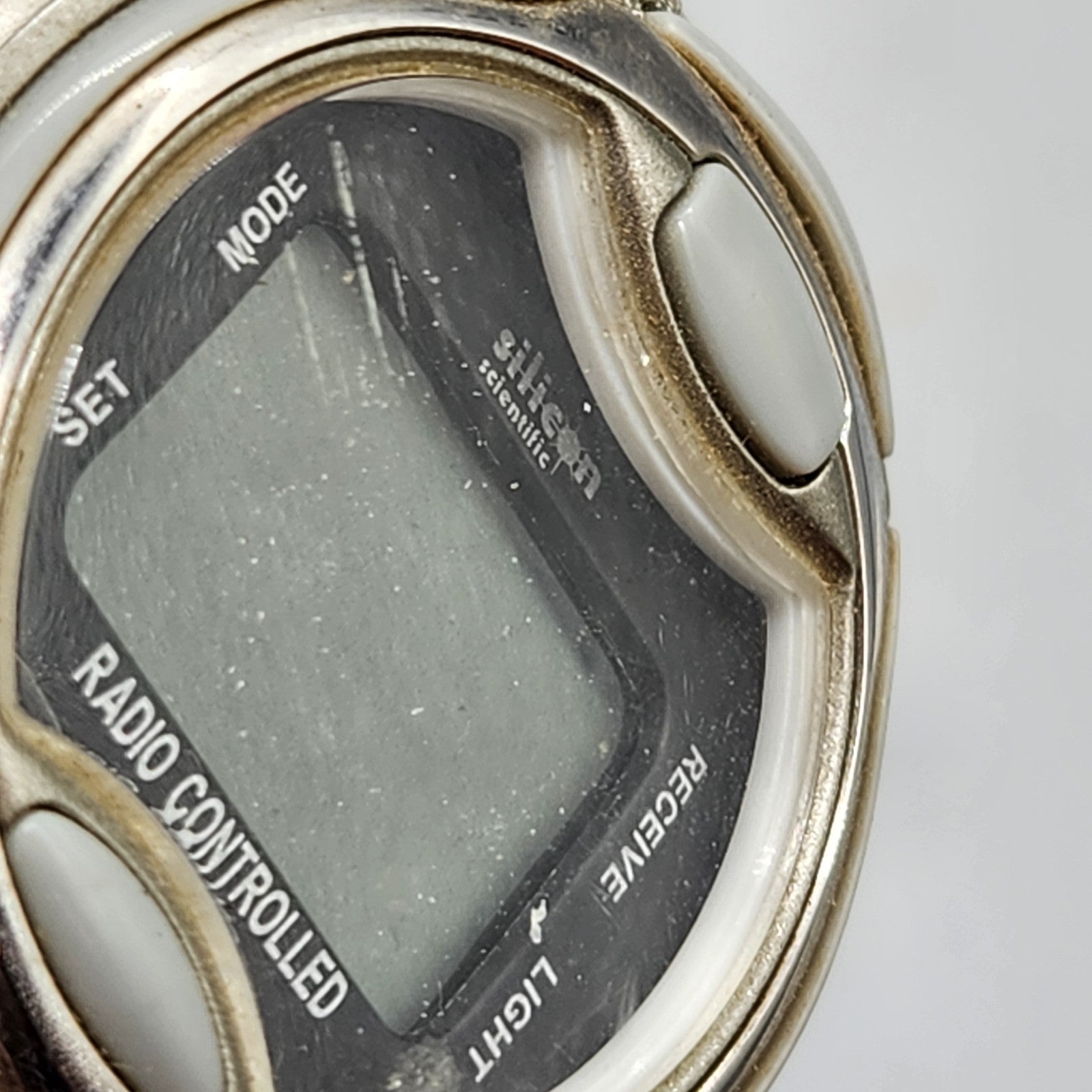Silicon Scientific Radio Controlled Digital Watch Stainless Untested Parts...