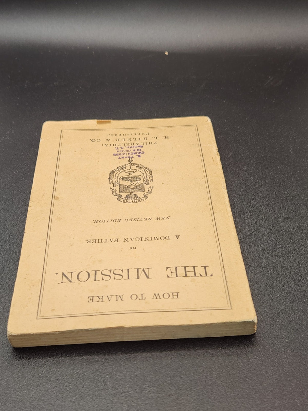 Vintage 1897 “How To Make The Mission” Catholic Religious Booklet Dominican