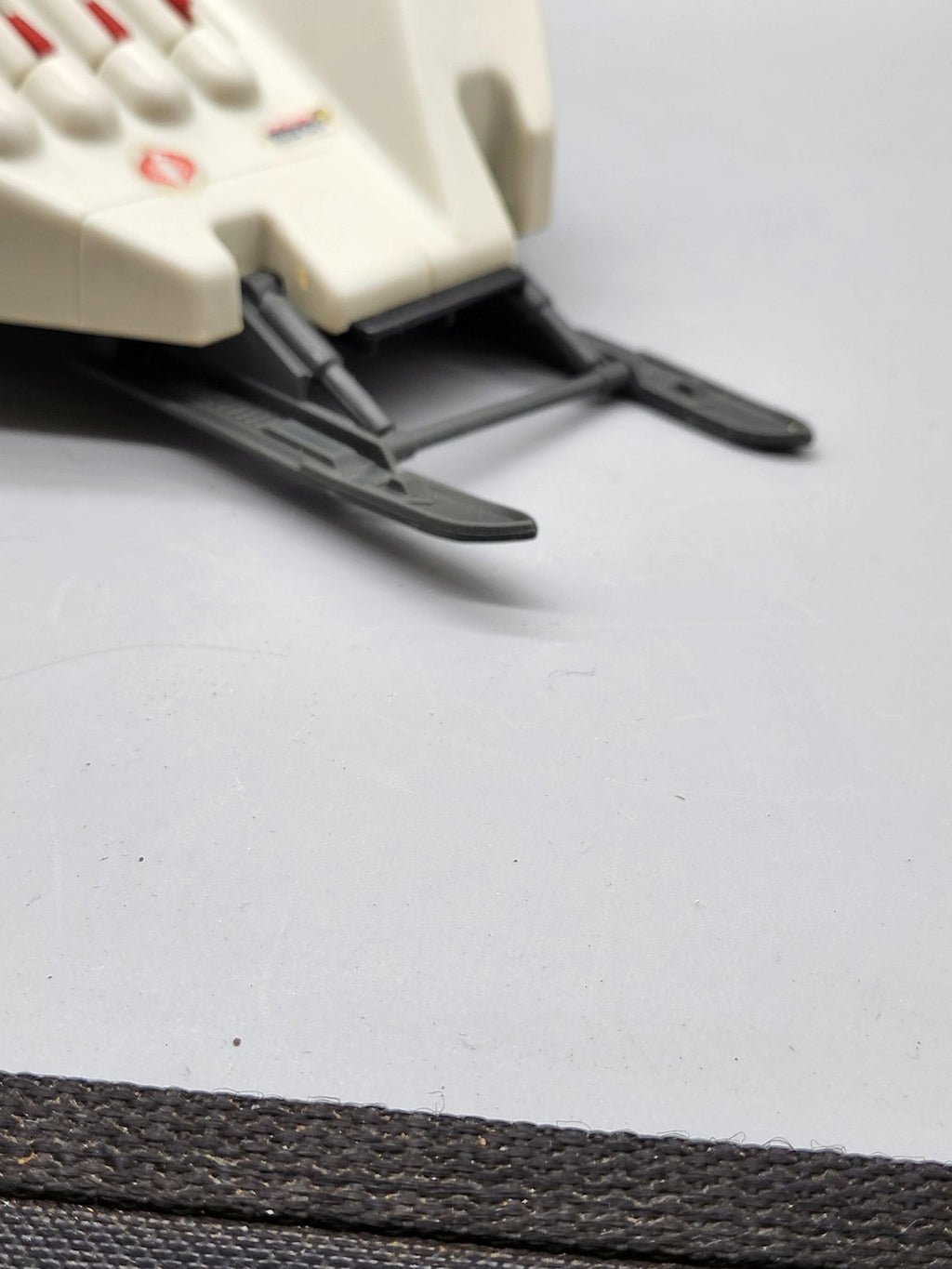 Vintage G.I. Joe Cobra Commander WOLF Vehicle Hasbro White Plastic Toy Loose