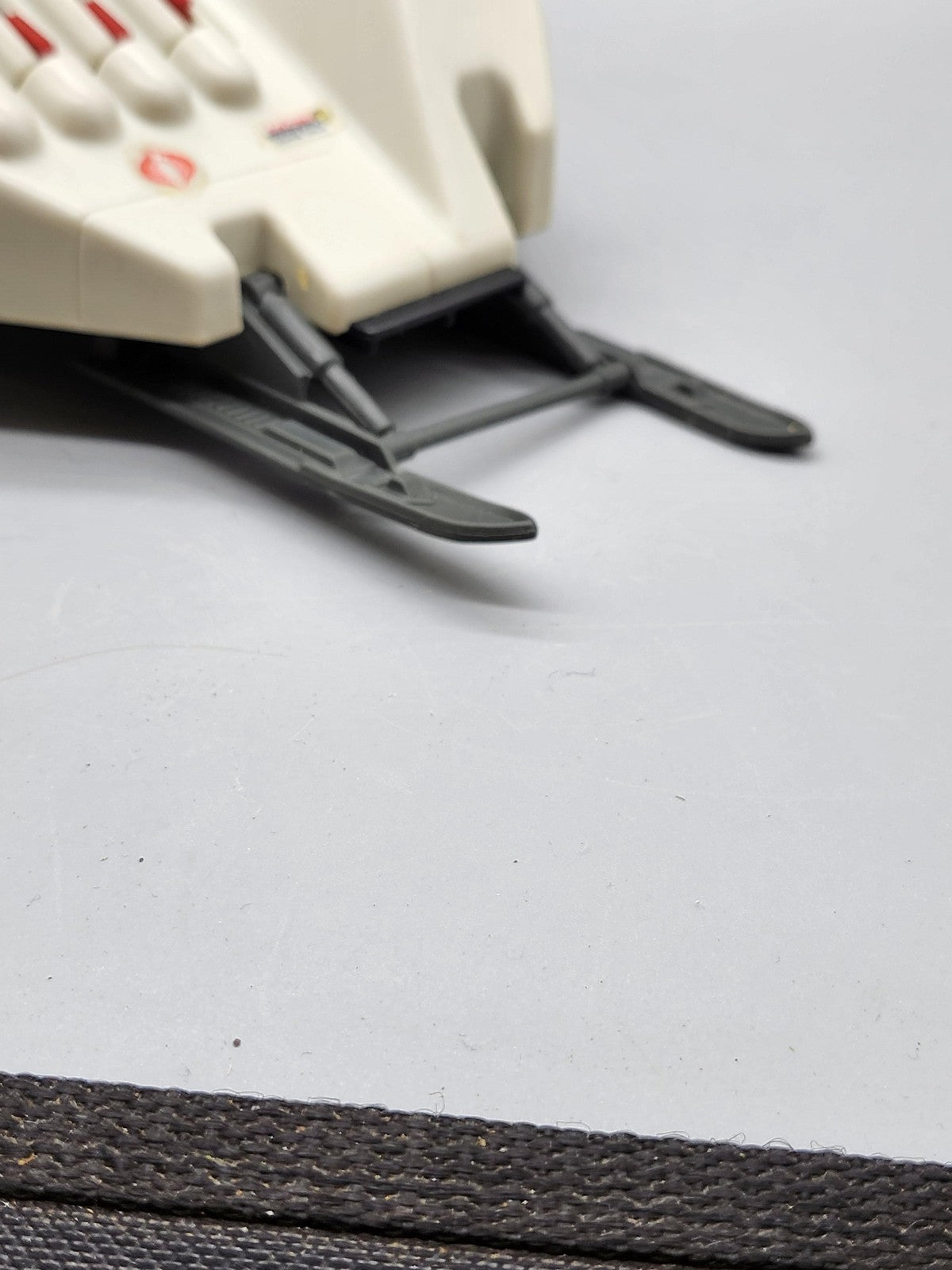 Vintage G.I. Joe Cobra Commander WOLF Vehicle Hasbro White Plastic Toy Loose