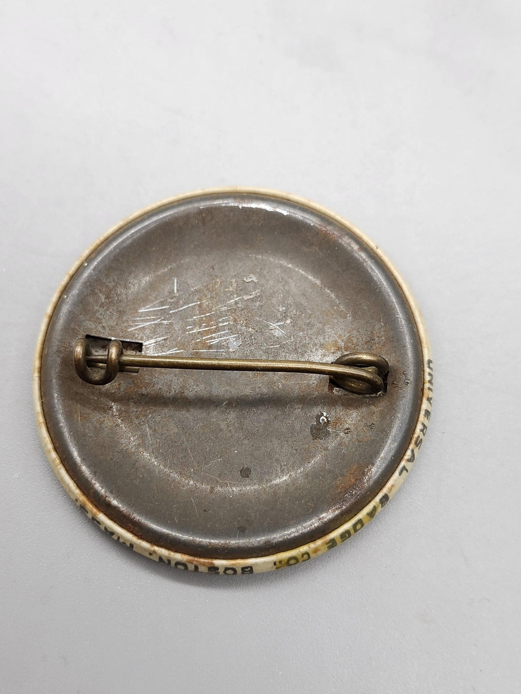 Vintage John W Cowper Co Employee Badge 2677 Pinback Button Number Lapel Metal