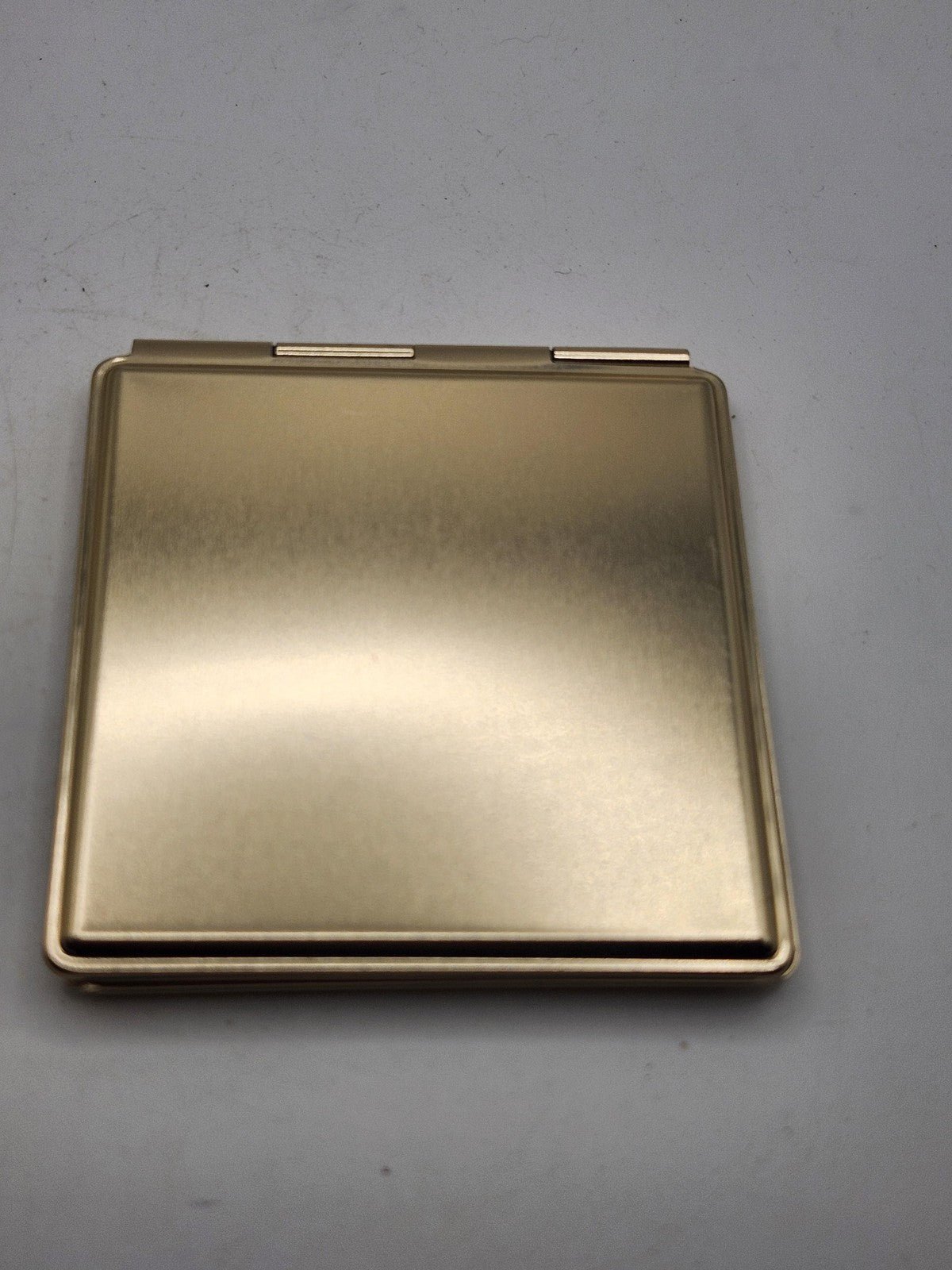 Mona Lisa Square Gold Compact Mirror Dual Sided Folding Portable Travel 3 In