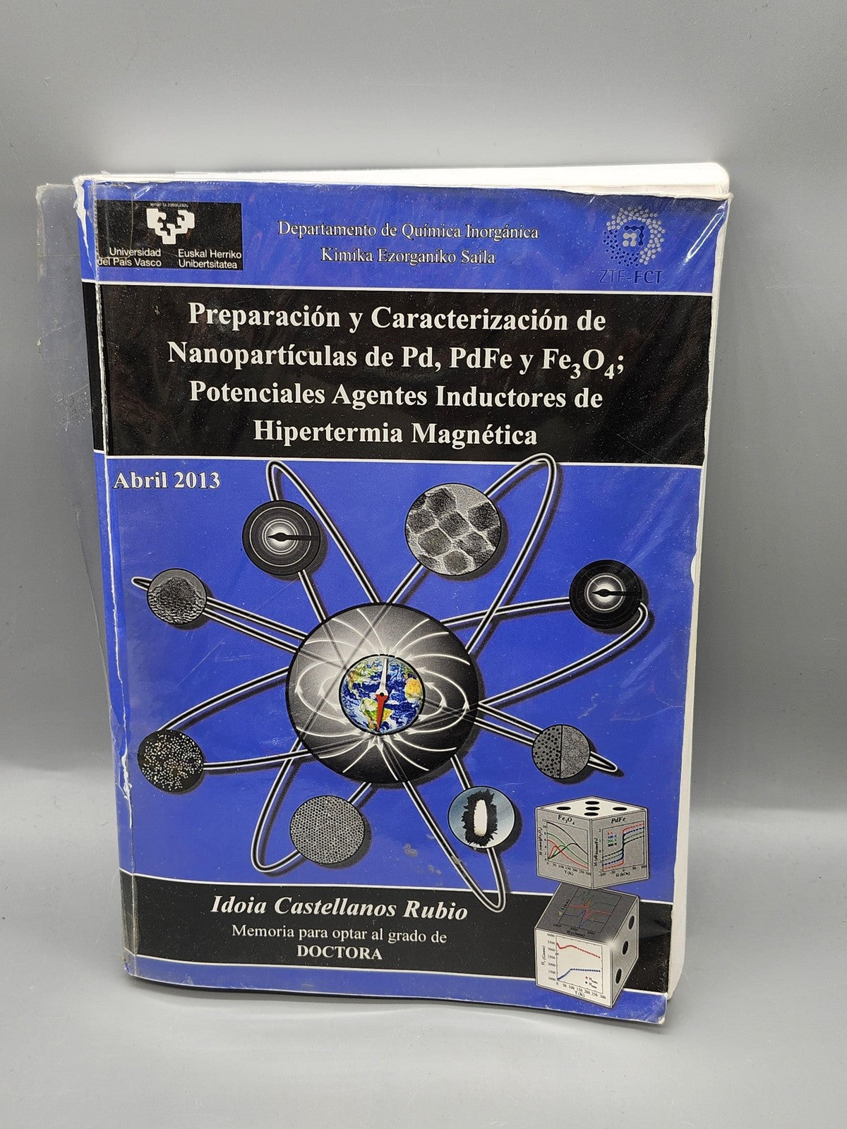 Preparación Nanopartículas Pd PdFe Fe3O4 Idoia Castellanos Blue PB Hipertermia
