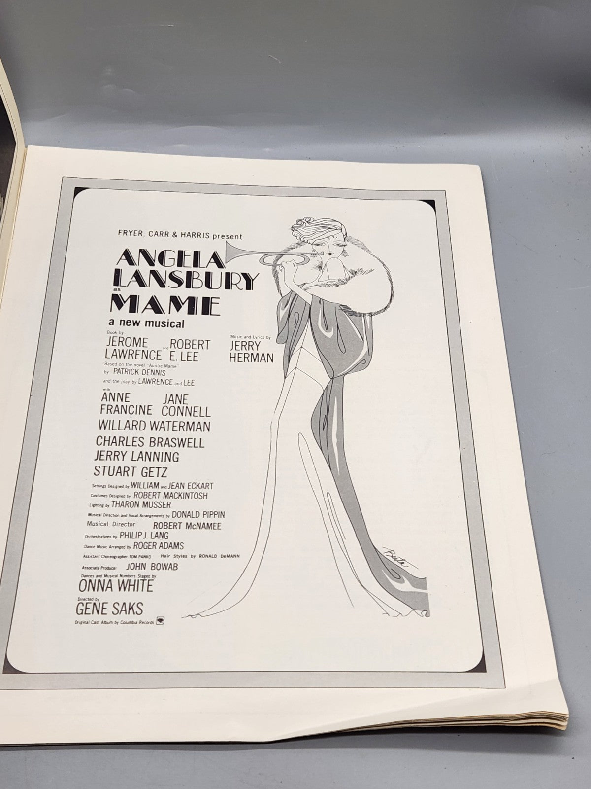 Vintage Angela Lansbury Mame Broadway Theater Program Original Cast Musical...