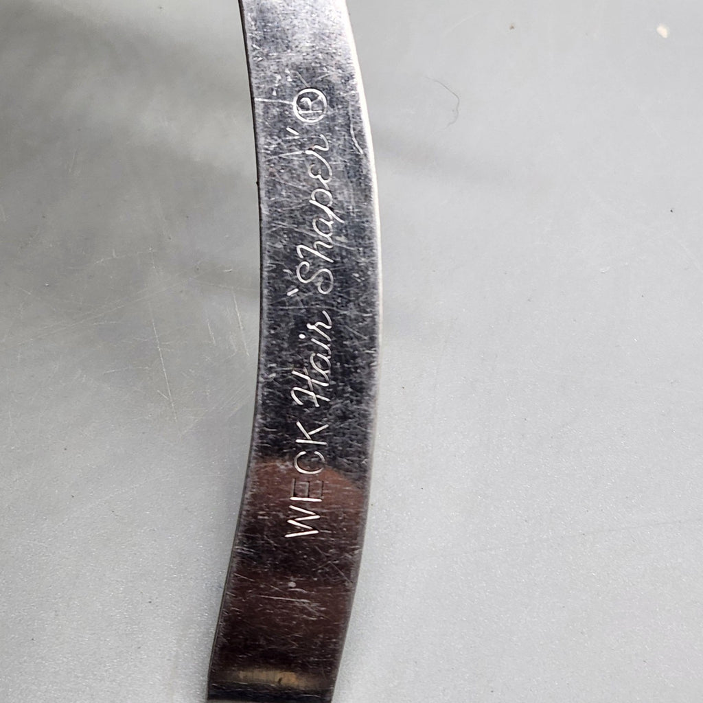 Vintage WECK Japan Silver Hair Shaper Razor Comb Barber Salon Hair Tool