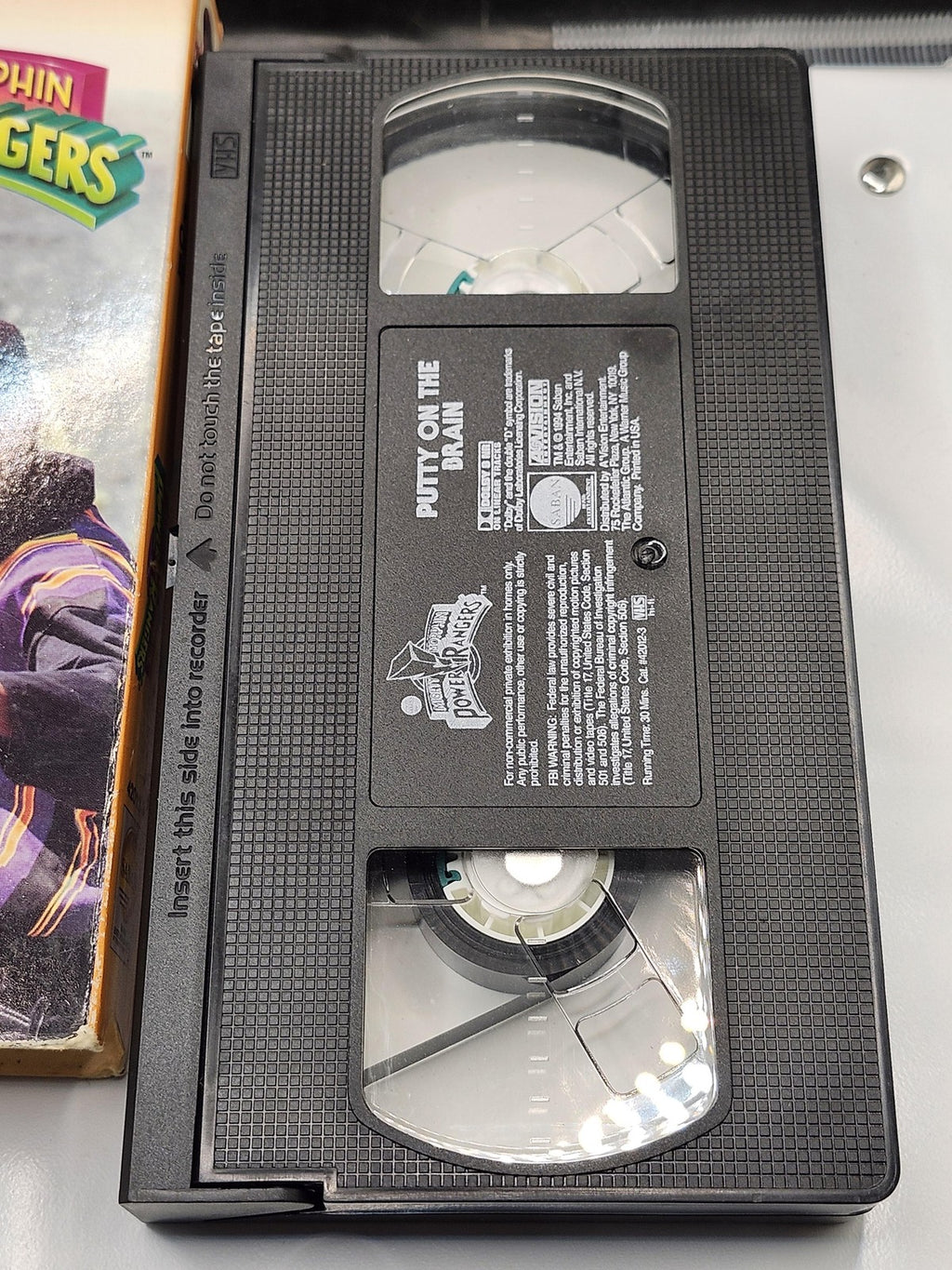 Vintage Mighty Morphin Power Rangers Putty On The Brain VHS Tape Kids TV Show