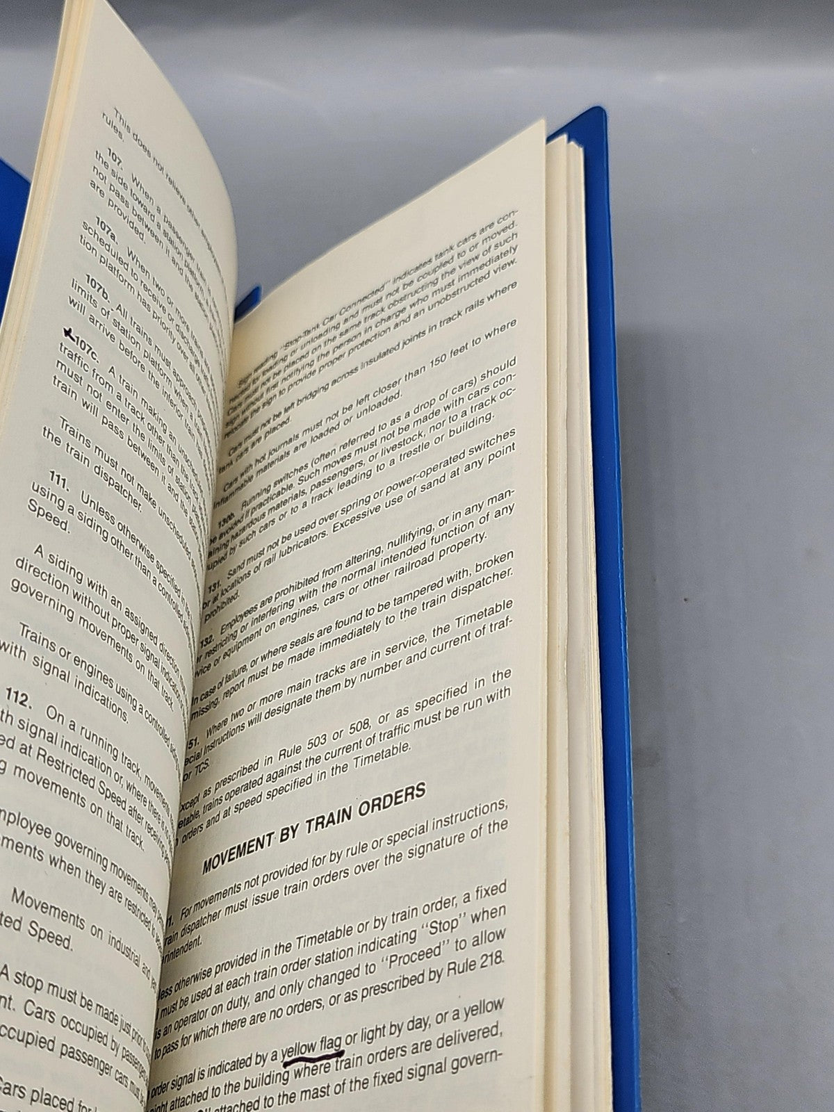 Vintage Conrail Transportation Department Rules Book Blue Binder 1987 Railroad