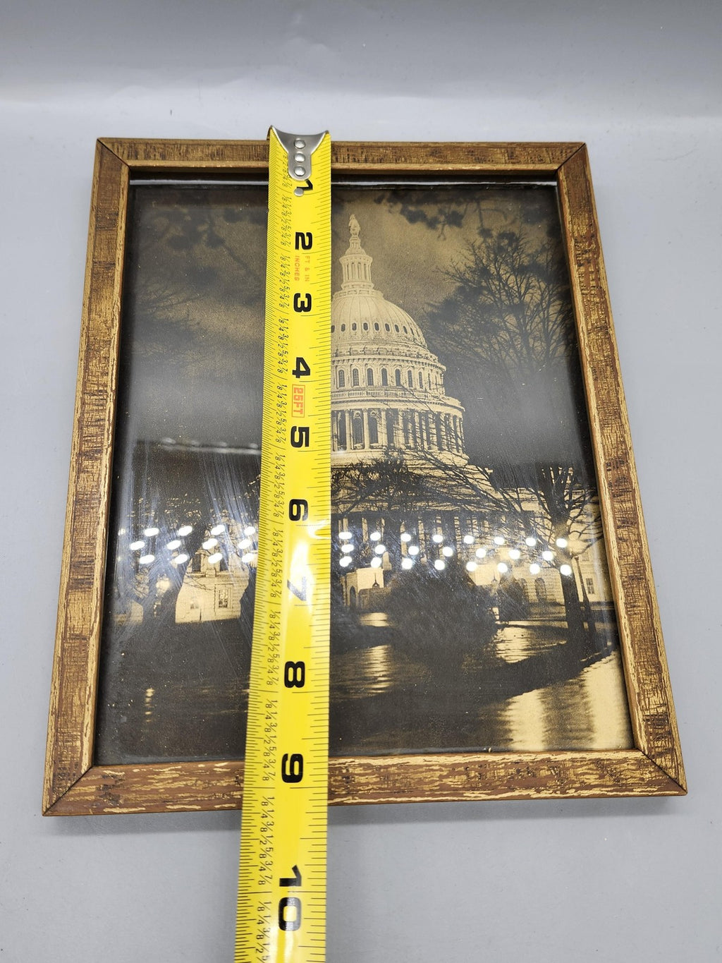 Washington DC Capitol Sepia 8x10 Photograph Framed Architecture USA Wall Art