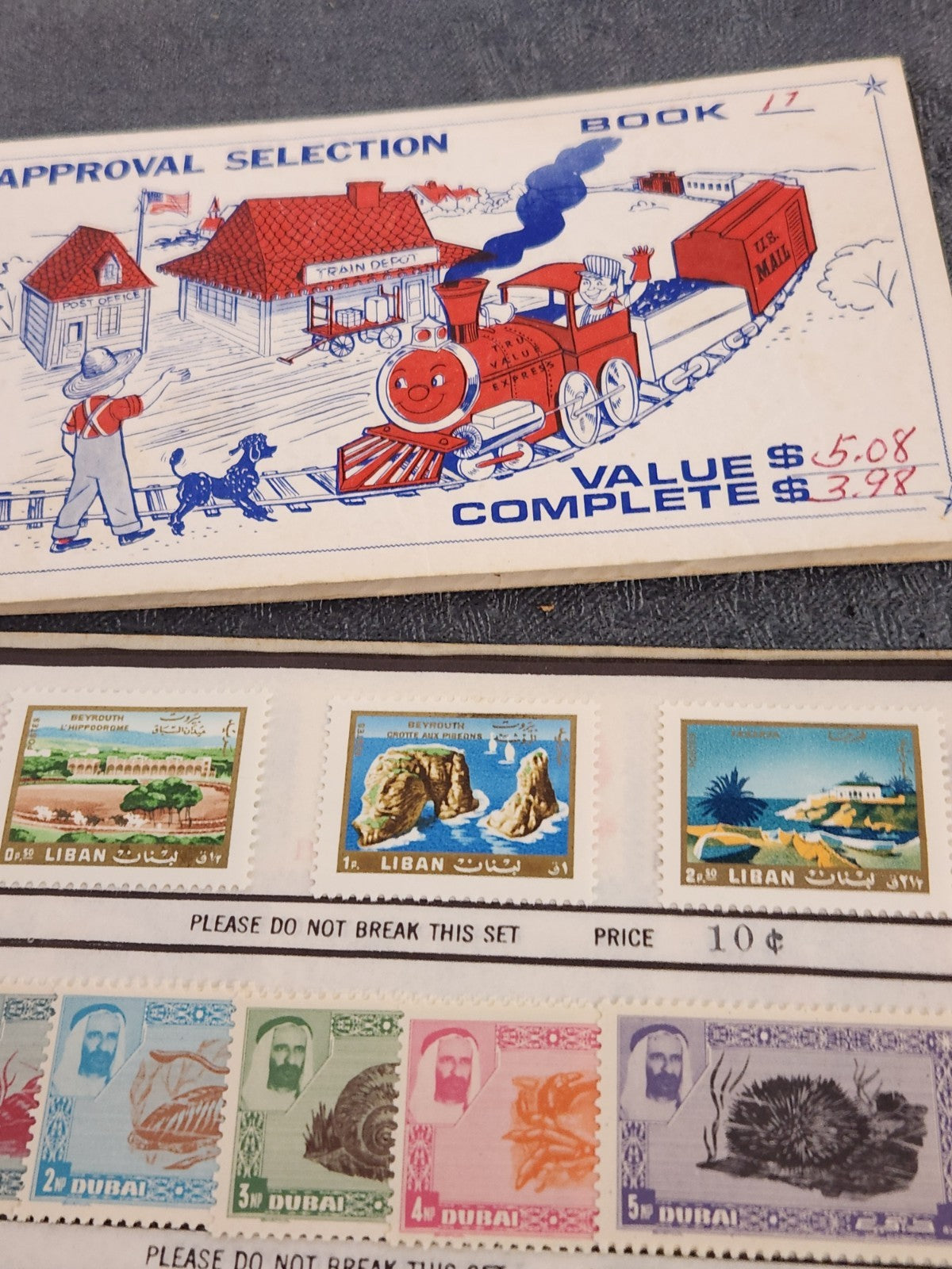 Vintage Stamp Approval Selection Books Lot Gulfstream Tru-Value Foreign Mint...