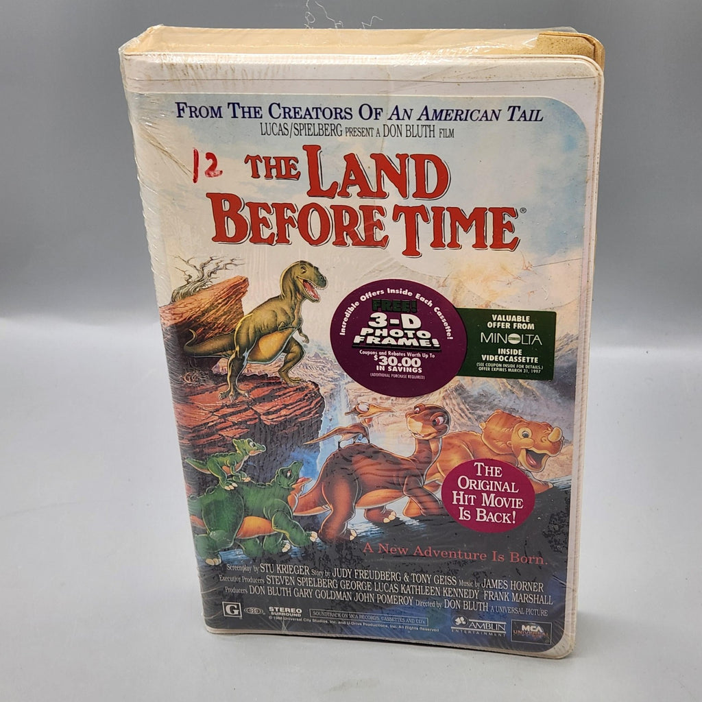 Vintage The Land Before Time VHS Tape 1988 MCA Universal Kids Movie NTSC USA
