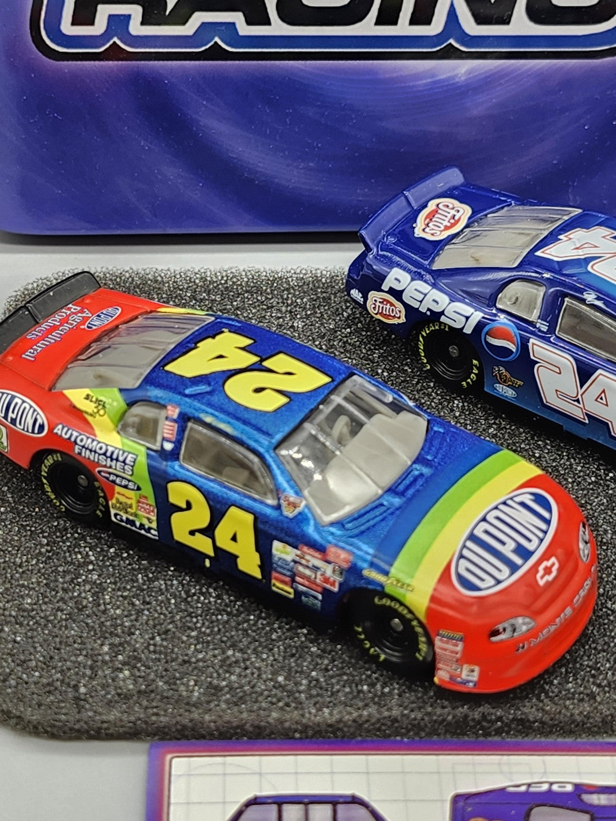 Vintage Jeff Gordon Pepsi Racing 1:64 Diecast Car Lot 2pc Action Tin Chevy Blue