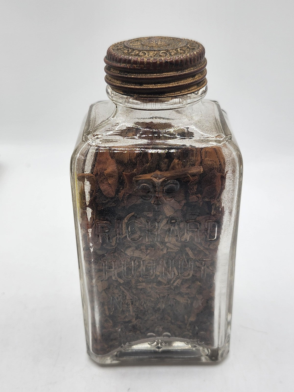 Vintage Richard Hudnut Tout Mon Jardin Potpourri Glass Bottle Vanity Decor