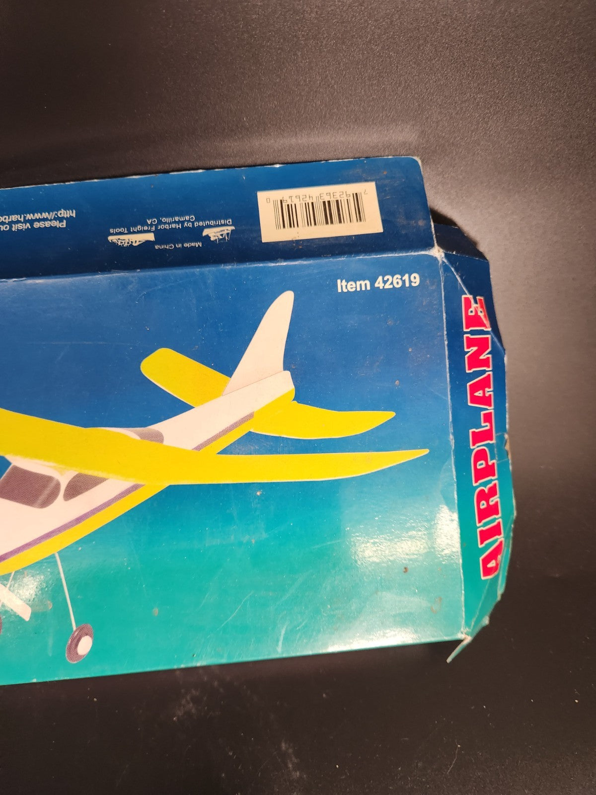 Vintage Harbor Freight Airplane Lightning With Charger Model 42619 RC Plane