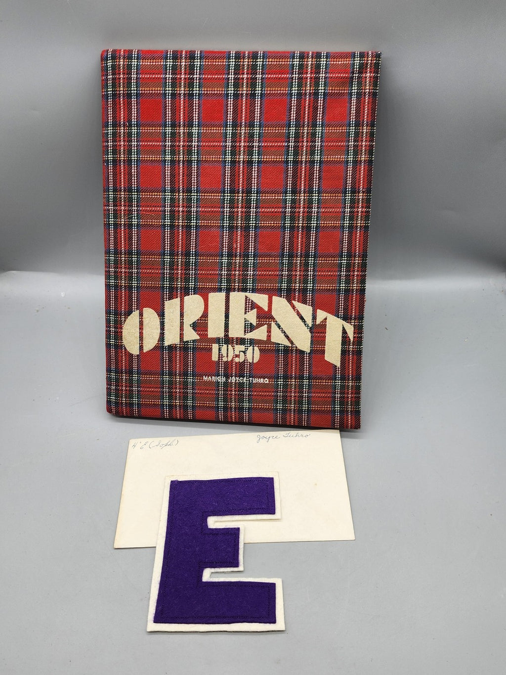 Vintage 1950 Orient Yearbook East High Marion Joyce Red HC USA Rochester NY