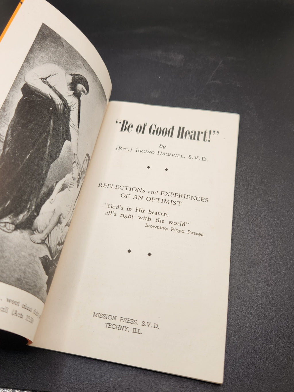 Vintage 1941 “Be of Good Heart!” Religious Booklet by Rev. Bruno Hagspiel S.V.D.
