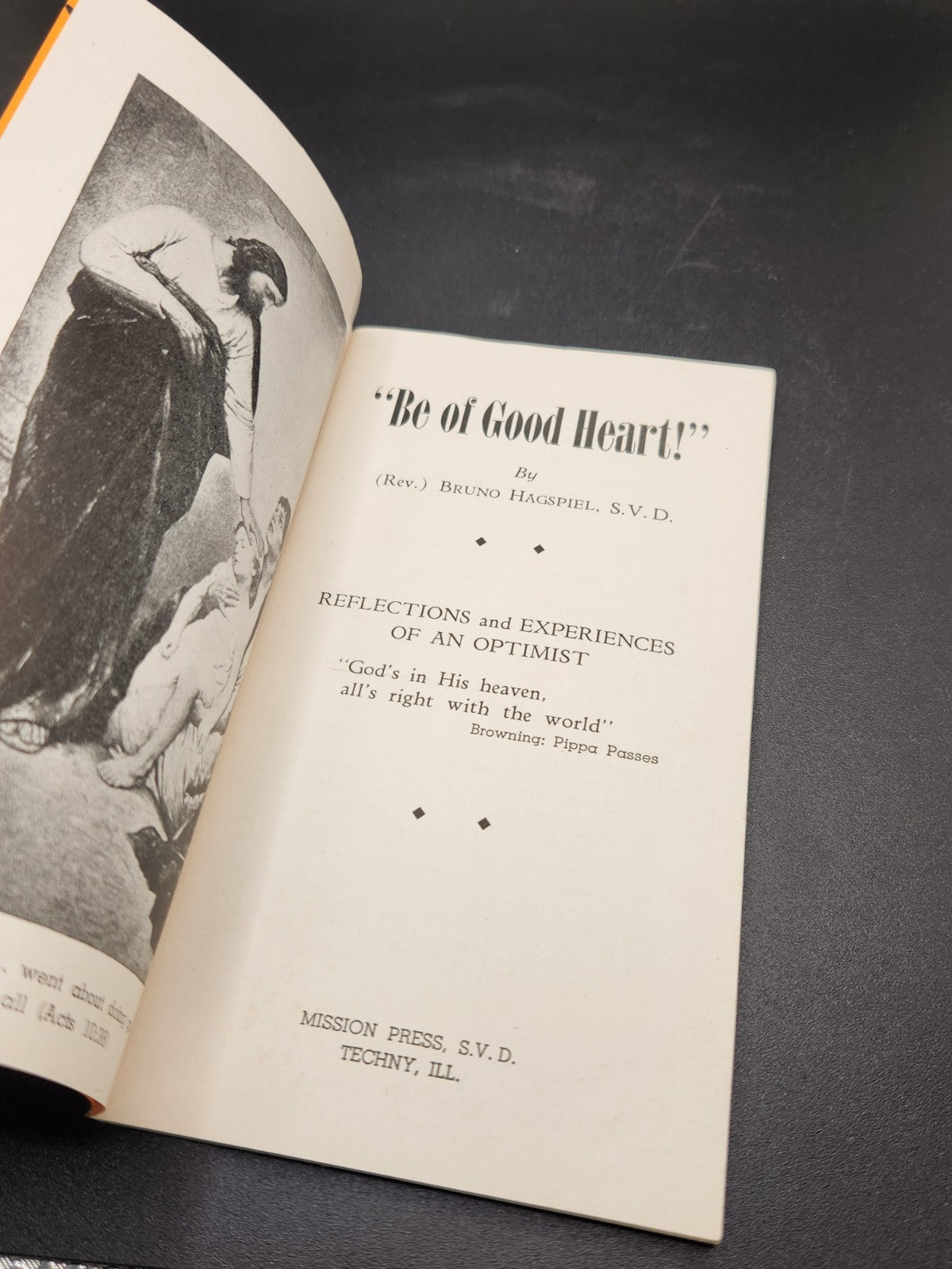 Vintage 1941 “Be of Good Heart!” Religious Booklet by Rev. Bruno Hagspiel S.V.D.