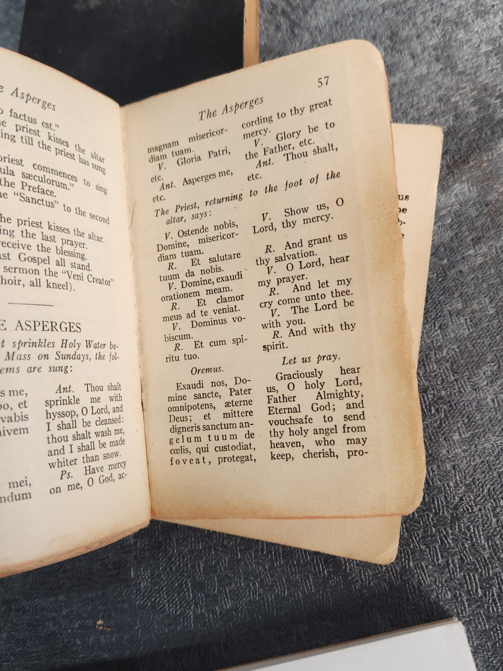 1919 The Spiritual Treasure Catholic Prayer Book + Way Of The Cross Pocket Lot