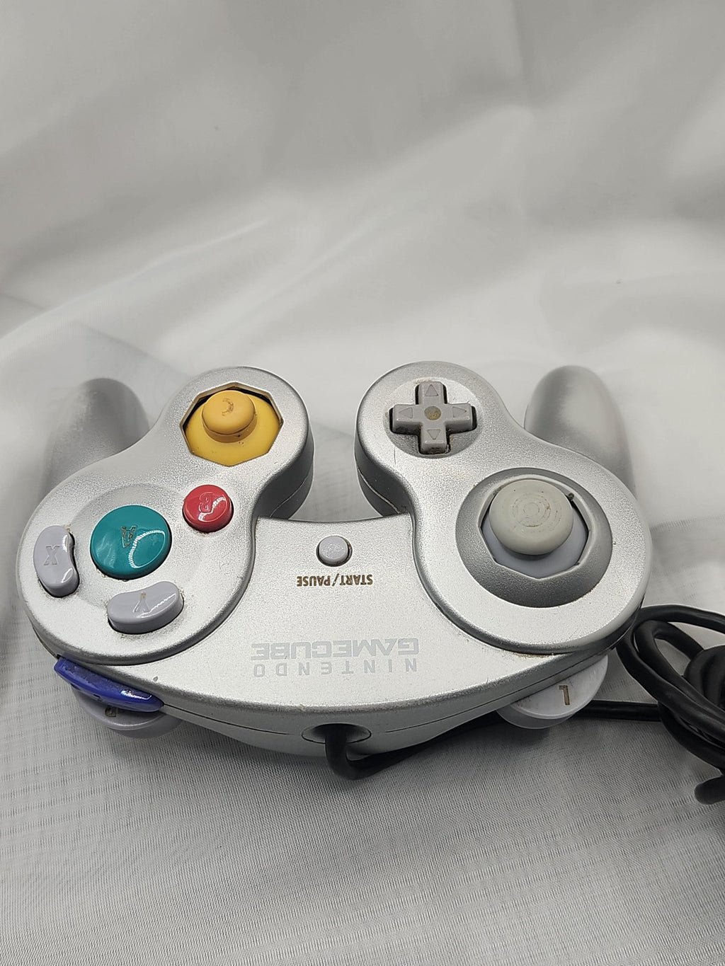 Nintendo GameCube Silver Wired Controller DOL-003 For Wii Panasonic Q OEM