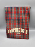 Vintage 1950 Orient Yearbook East High Marion Joyce Red HC USA Rochester NY