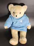 Goffa International Teddy Bear Plush Medium Beige Blue Shirt Stuffed Toy Cute