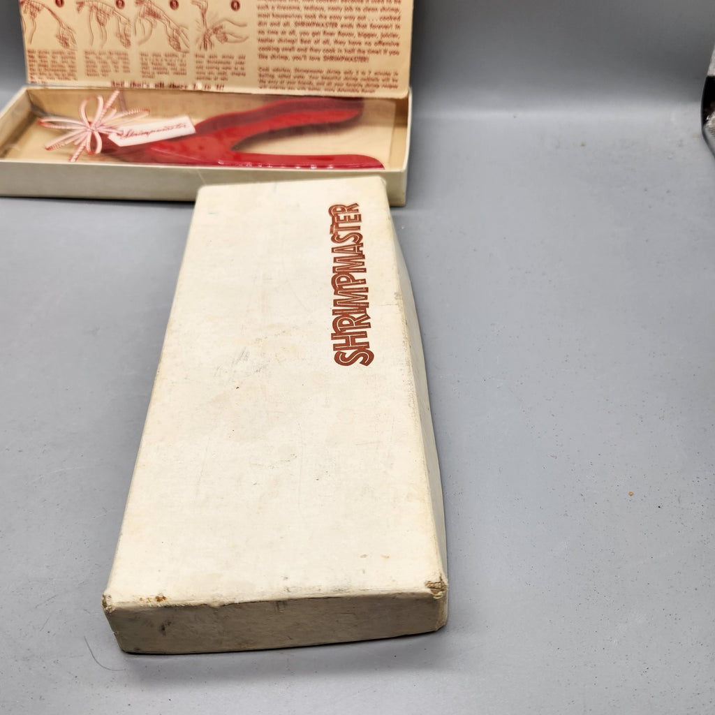 Vintage ShrimpMaster Shrimp Deveiner Tool w/ Original Box Retro Kitchen Gadget