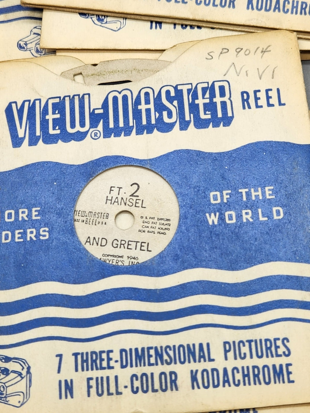 Vintage Sawyer's View-Master Viewer + Reels Lot 1950s Sam Sawyer Three Little...