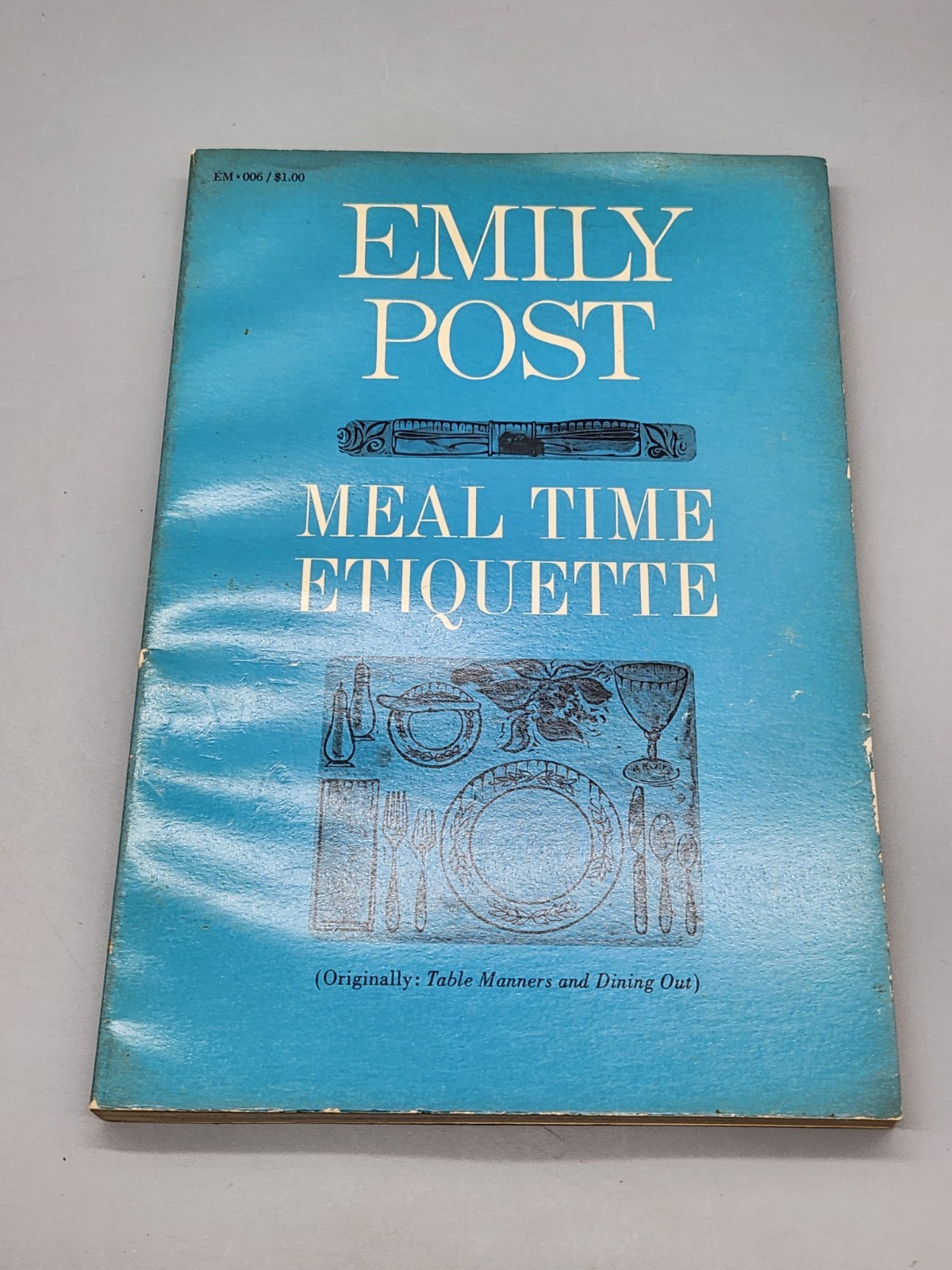 Vintage Emily Post Meal Time Etiquette Paperback Pocket Book Table Manners