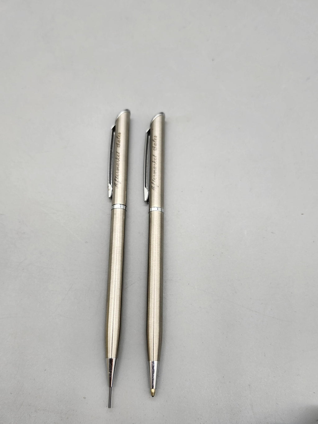 Vintage Parker TRICO Aftermarket Sales Pen Pencil Lot 2 Steel USA Advertising