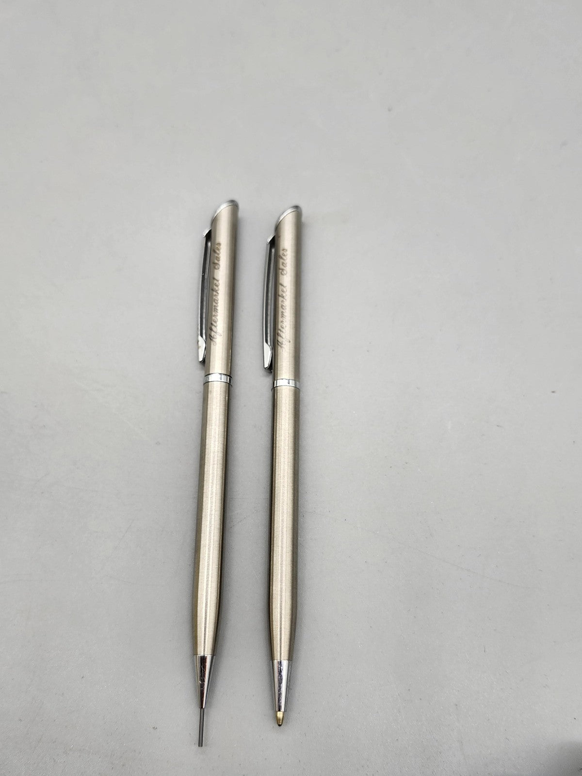 Vintage Parker TRICO Aftermarket Sales Pen Pencil Lot 2 Steel USA Advertising