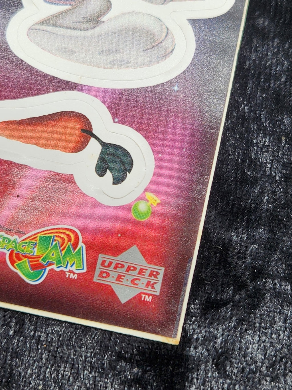 SPACE JAM 1997 UPPER DECK COSMIC SHOWDOWN CS3 BUGS BUNNY DIE-CUT STICKER CARD