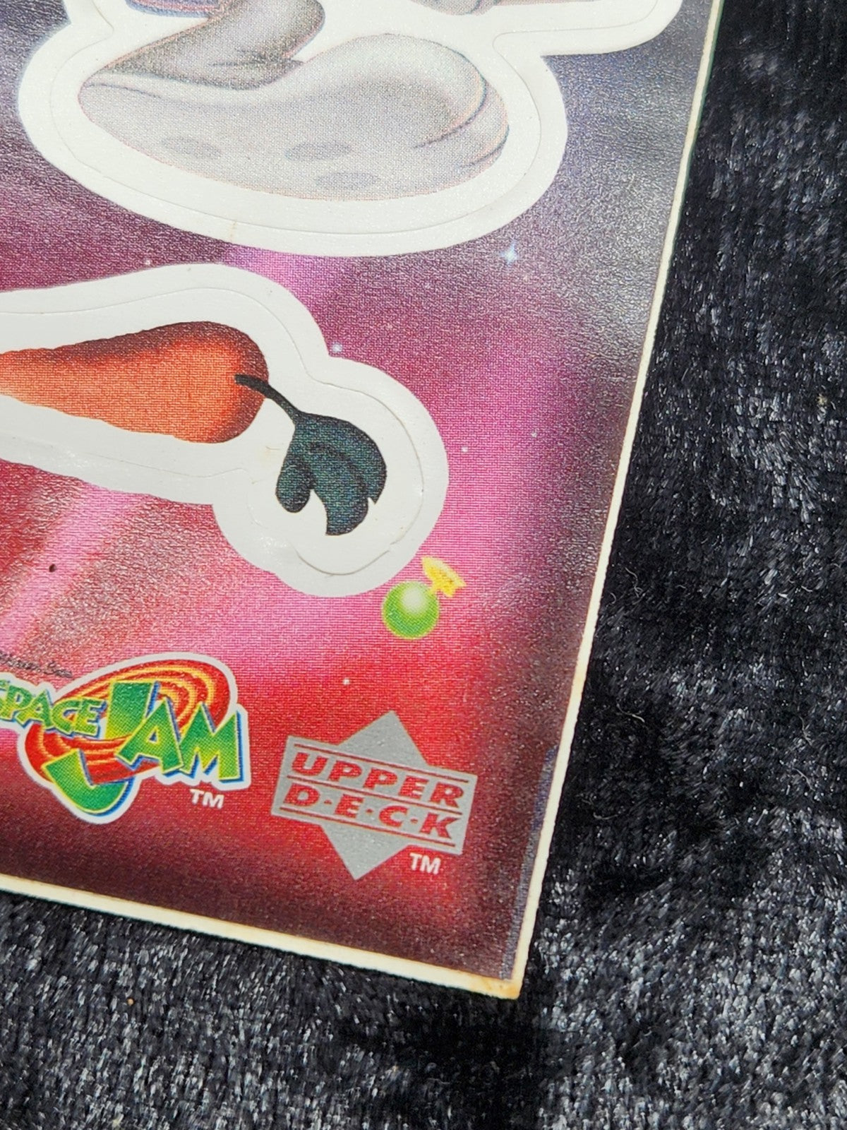SPACE JAM 1997 UPPER DECK COSMIC SHOWDOWN CS3 BUGS BUNNY DIE-CUT STICKER CARD