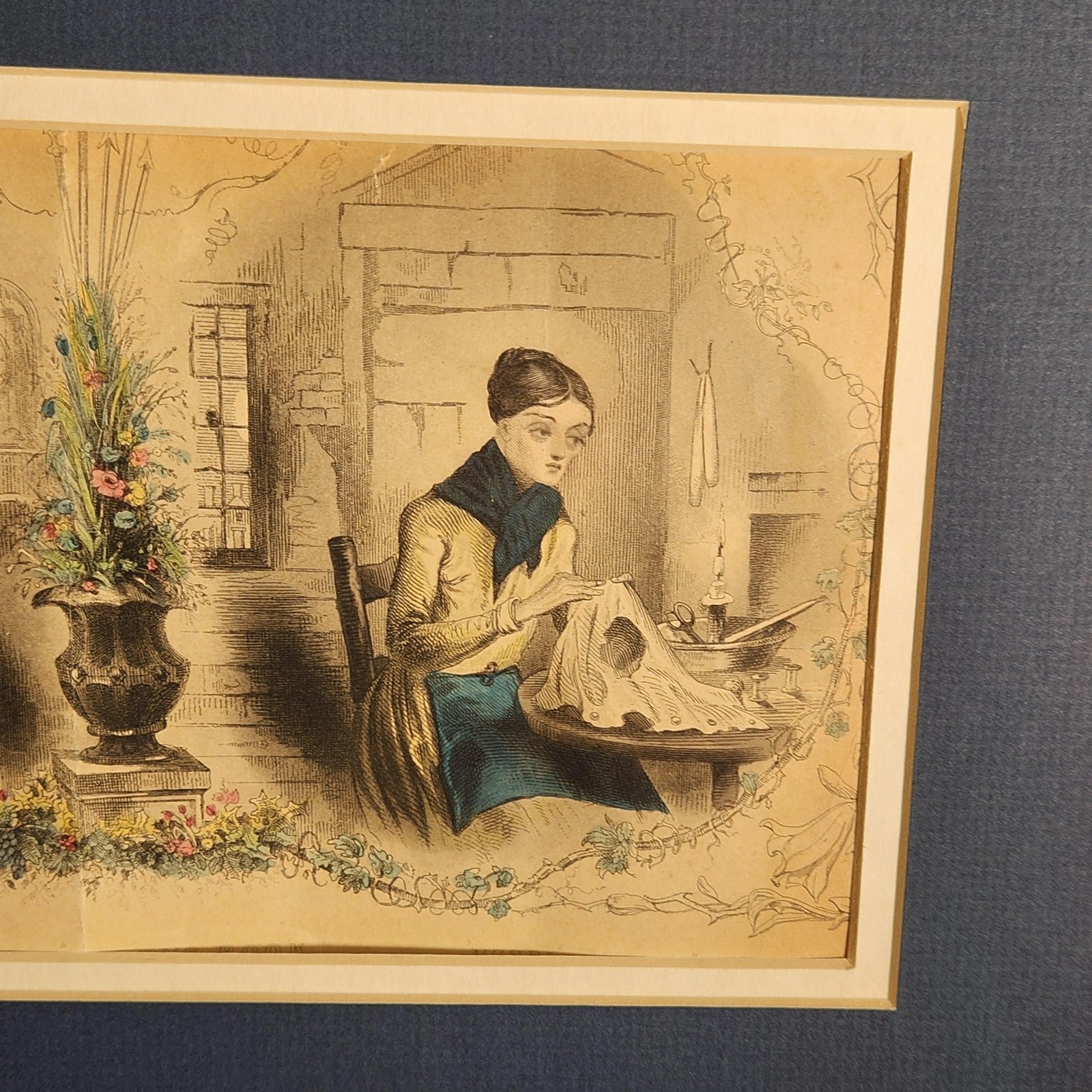 Vintage J J Pease Godeys Ladys Book Pin Money Hand Tinted Color Print 10x13