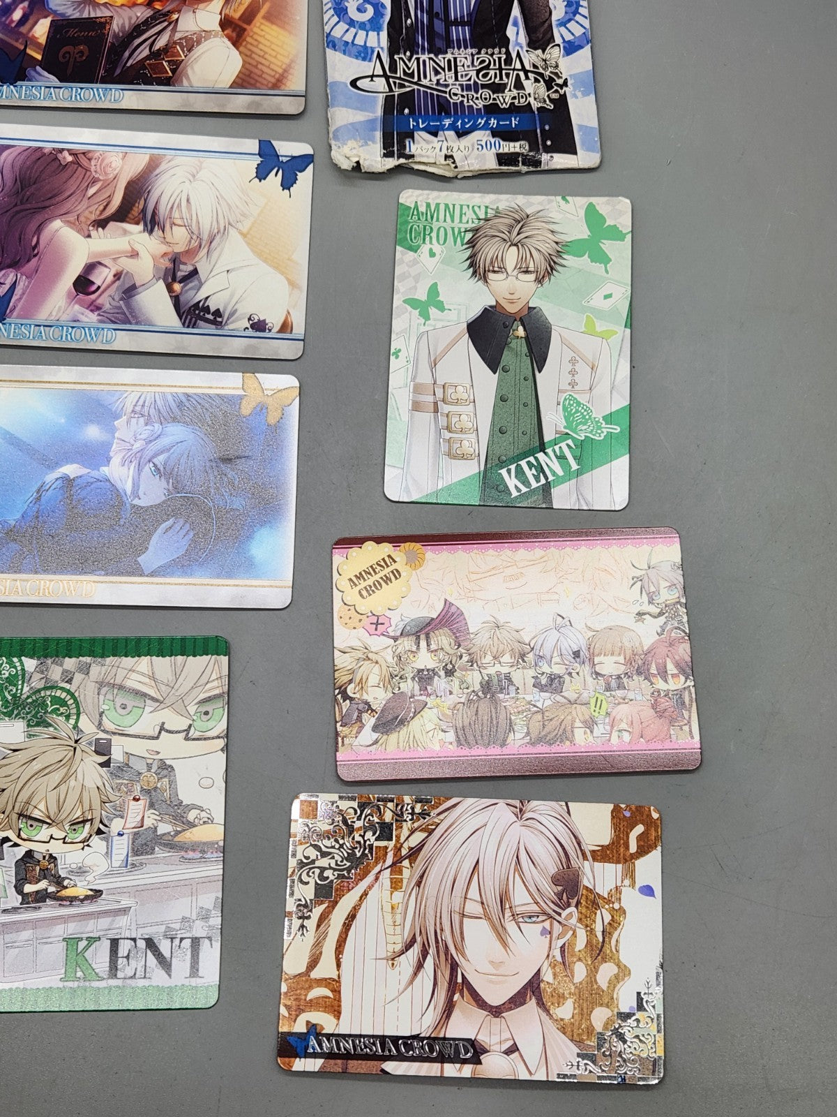 Amnesia Crowd Japanese Trading Card Lot Kent Anime Cards Promo Insert Cards...