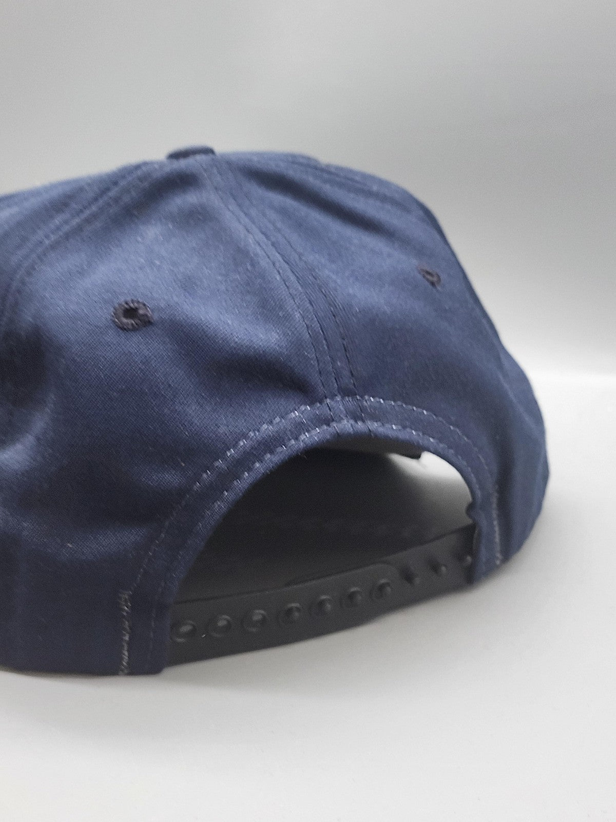 Vintage New Era Bears Paw Hat Cap Snap Back Mens Medium Blue Rope USA 80s